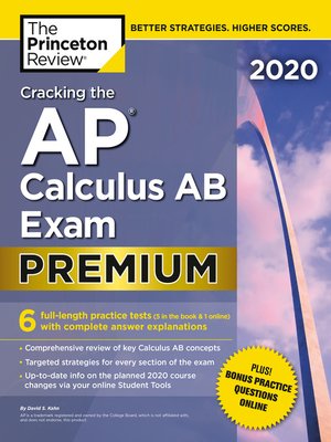 cover image of Cracking the AP Calculus AB Exam 2020, Premium Edition